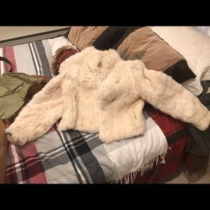 Rabbit fur coat never worn